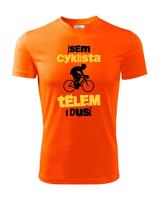 Pánské tričko pro cyklisty Cyklista tělem i duší - s dopravou za 46 Kč