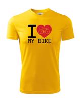 Pánské tričko pro cyklisty I love my bike - ideální dárek