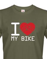 Pánské tričko pro cyklisty I love my bike - ideální dárek