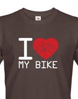 Pánské tričko pro cyklisty I love my bike - ideální dárek