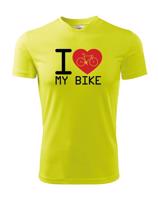 Pánské tričko pro cyklisty I love my bike - ideální dárek