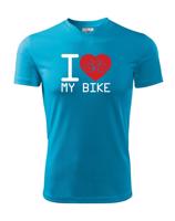 Pánské tričko pro cyklisty I love my bike - ideální dárek