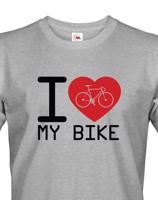 Pánské tričko pro cyklisty I love my bike - ideální dárek