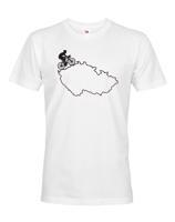 Pánské tričko pro cyklisty s mapou Čr