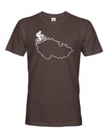 Pánské tričko pro cyklisty s mapou Čr
