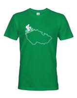 Pánské tričko pro cyklisty s mapou Čr