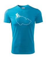 Pánské tričko pro cyklisty s mapou Čr