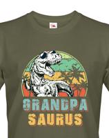 Pánské tričko pro dědečky s potiskem Grandpasaurus - skvělý dárek pro dědečky