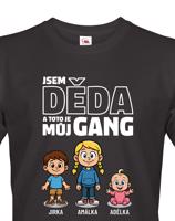 Pánské tričko pro dědu - můj gang