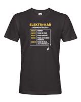 Pánské tričko pro elektrikáře - Hodinová sazba
