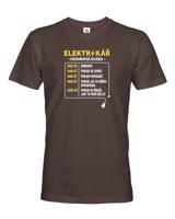 Pánské tričko pro elektrikáře - Hodinová sazba