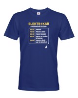 Pánské tričko pro elektrikáře - Hodinová sazba