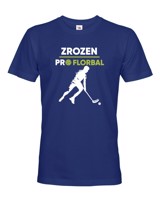 Pánské tričko pro fanoušky florbalu s potiskem "Zrozen pro florbal"