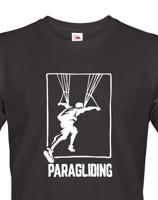 Pánské tričko pro fanoušky paraglidingu