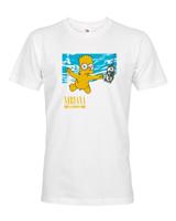 Pánske tričko pro fanoušky skupiny Nirvana - Bart