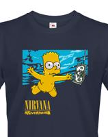 Pánske tričko pro fanoušky skupiny Nirvana - Bart