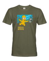 Pánske tričko pro fanoušky skupiny Nirvana - Bart