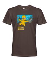 Pánske tričko pro fanoušky skupiny Nirvana - Bart