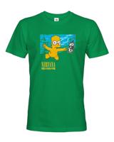 Pánske tričko pro fanoušky skupiny Nirvana - Bart