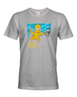 Pánske tričko pro fanoušky skupiny Nirvana - Bart