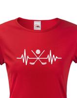 Pánské tričko pro florbalisty s potiskem tepu - skvělý dárek