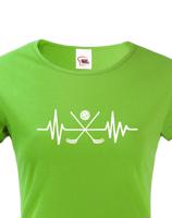 Pánské tričko pro florbalisty s potiskem tepu - skvělý dárek