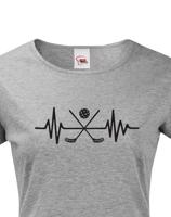 Pánské tričko pro florbalisty s potiskem tepu - skvělý dárek