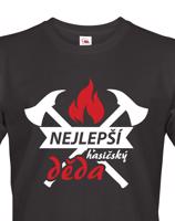 Pánské tričko pro hasiče Nejlepší hasičský děda