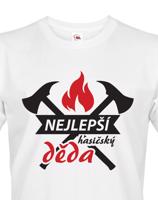 Pánské tričko pro hasiče Nejlepší hasičský děda