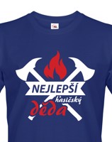 Pánské tričko pro hasiče Nejlepší hasičský děda