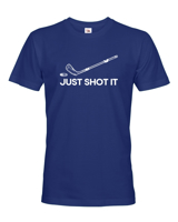 Pánske tričko pro hokejisty Just shot it - skvělý dárek pro hokejisty