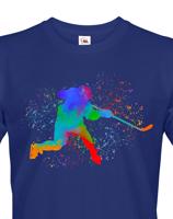 Pánské tričko pro hokejisty s potiskem hokejisty - dárek pro milovníky hokeje
