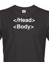 Pánské tričko pro IT a programátory head body