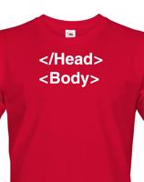Pánské tričko pro IT a programátory head body
