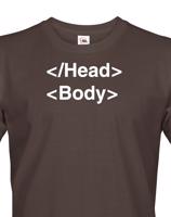 Pánské tričko pro IT a programátory head body