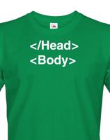 Pánské tričko pro IT a programátory head body