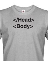 Pánské tričko pro IT a programátory head body