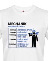 Pánské tričko pro mechaniky - hodinová sazba