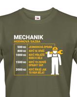 Pánské tričko pro mechaniky - hodinová sazba