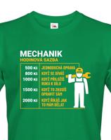 Pánské tričko pro mechaniky - hodinová sazba