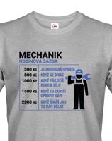 Pánské tričko pro mechaniky - hodinová sazba