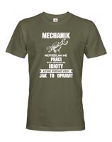 Pánské tričko pro mechaniky - ideální dárek nejen k narozeninám