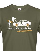 Pánské tričko pro mechaniky - Neboj, vím co dělám. Tvůj Automechanik