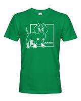 Pánské tričko pro milovníky psů s potiskem jezevčíka - skvělý dárek