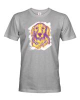 Pánské tričko pro milovníky psů Zlatý retrívr - dárek pro pejskaře