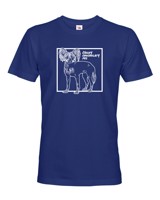 Pánské tričko pro milovníky zvířat - Čínsky chocholatý pes 2
