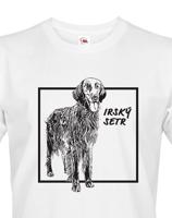 Pánské tričko pro milovníky zvířat - Irský setr