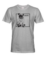 Pánské tričko pro milovníky zvířat - Mops