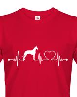 Pánské tričko pro milovníky zvířat - Německá doga tep - dárek na narozeniny