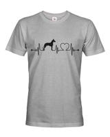 Pánské tričko pro milovníky zvířat - Německá doga tep - dárek na narozeniny